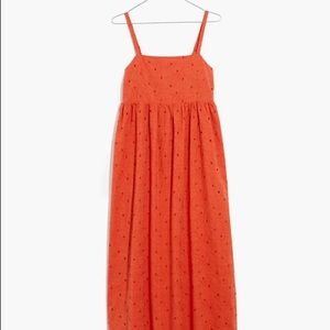 Madewell Eyelet Summertime Cami Midi Dress
